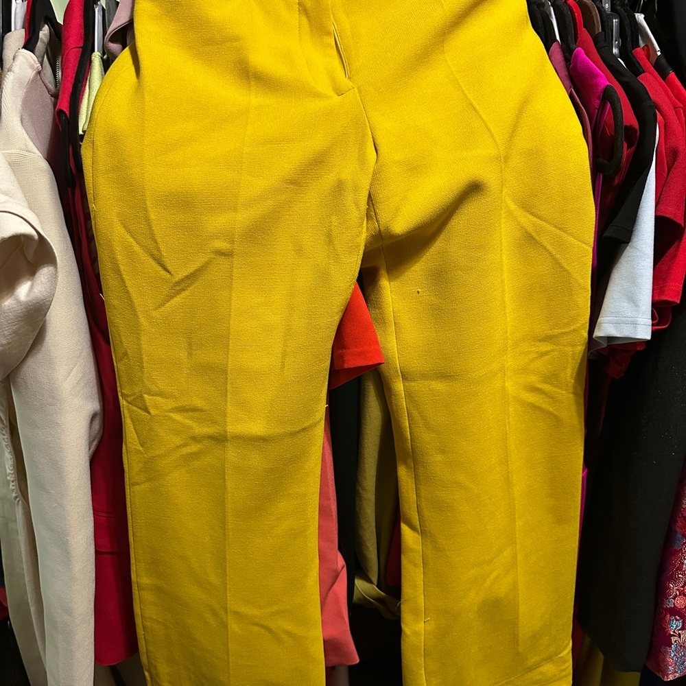 Zara Mustard Yellow Trousers